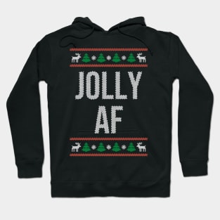 Jolly-AF Funny Ugly Christmas Hoodie